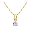 April Birthstone Silver Necklace SPE-5713